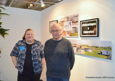 Nuray en Tom gingen op de foto voor Hyente Watertechniek. Niet op de foto, wel op de beurs: Richard en Janny.